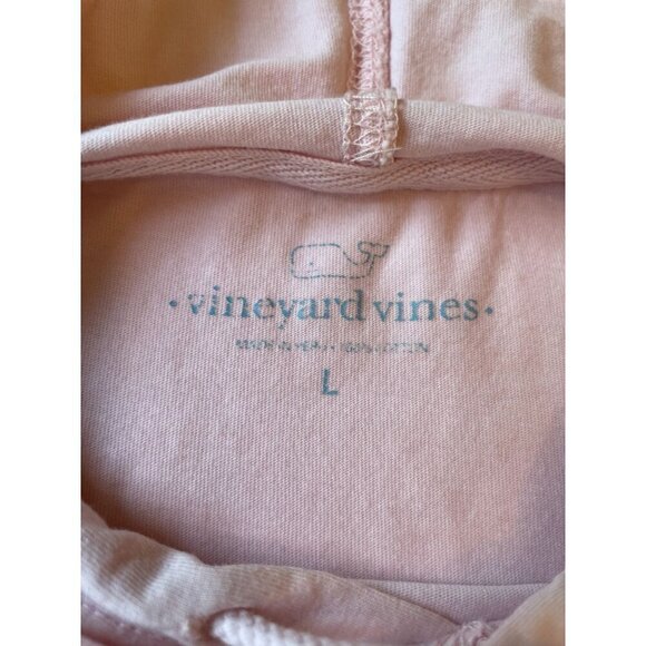 Vineyard Vines Pink Hoodie L Est. 1998 Long Sleeve Soft Cotton Fun Design Unisex - Picture 5 of 9